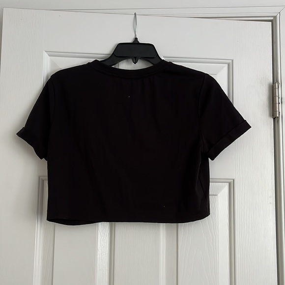 Shein Black Crop Top S - Picture 2 of 4